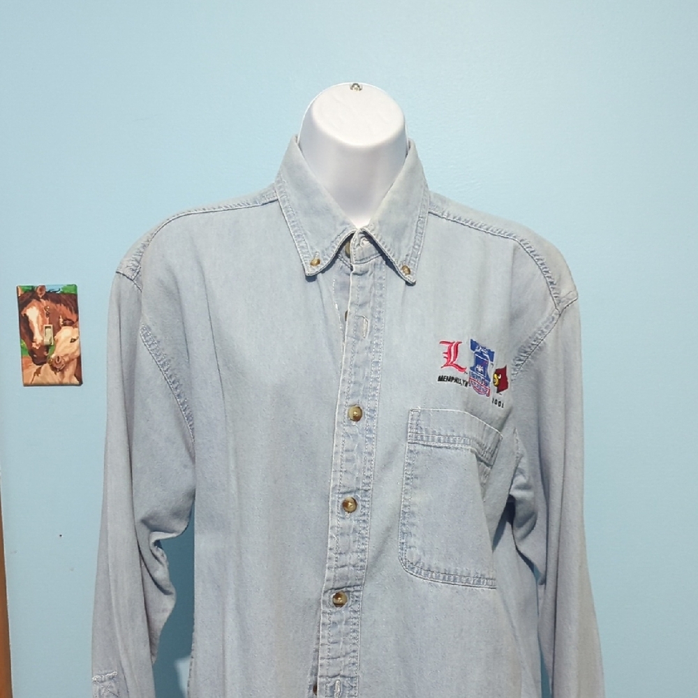 Denim Button Down Shirt
